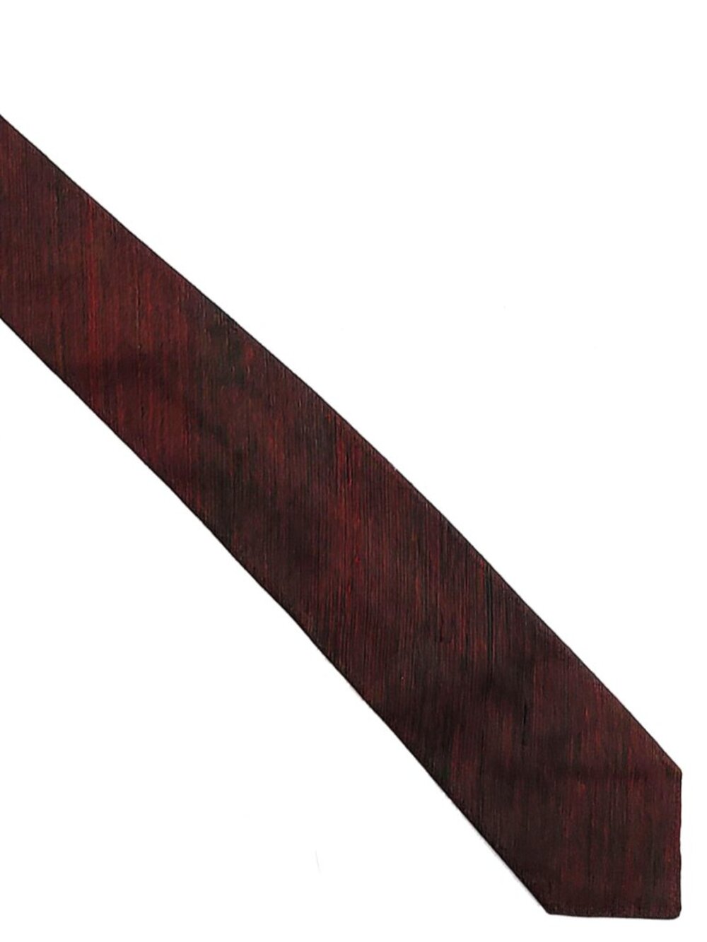 Kanebo Red Black Slub Textured Variegated Skinny Tie Necktie Ginza Tokyo 2 x 52